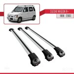 Compatible avec suzuki wagon r + 1998 - 2003 barres de toit ace - 1 railing porte - bagages de voiture ...