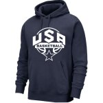 Sweat a capuche basketball homme bleu marine (taille l, couleur bleu)