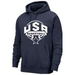 Sweat a capuche homme usa basketball style sportswear - bleu marine (taille xxl, couleur bleu)