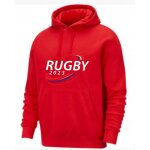 Sweat a capuche rugby france homme rouge