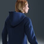 Sweat a capuche et zip en fleece nike football fff tech windrunner pour femme - bleu