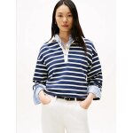 Sweat rugby d�contract� a bouton dor�