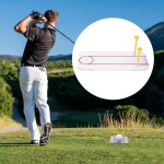 Swing de golf pratique droite, mise en place d'un petit miroir, aide à l'alignement de la ligne des yeux, ... Swing de golf pratique droite, mise en place d'un petit miroir, aide à l'alignement de la ligne des yeux, ...