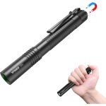 T2a lampe torche edc compacte 1500 lumens ¿ led rechargeable aa, super lumineuse avec interrupteur arrire ...