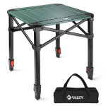 Table de camping pliante villey, petite table de pique - nique pliable en aluminium, table exterieure ...
