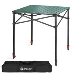 Table de camping pliante villey, table de pique - nique pliable en aluminium, table exterieure portable ...