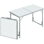 Table de camping reception pliante portable pique - nique buffet en aluminium
