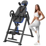 Table d'inversion - vevor - banc de musculation - pour soulager les maux de dos - supporte jusqu' 300 ...