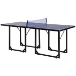 Table de ping - pong tennis de table pliable compacte pieds de nivellement antid�rapants acier noir mdf ...