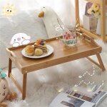 Table de pique - nique pliante en bambou, plateau de lit portable en bois de bambou, bureau pour ordinateur ... Table de pique - nique pliante en bambou, plateau de lit portable en bois de bambou, bureau pour ordinateur ...