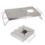 Table de pique - nique pliante portable, po�le de camping, support de barbecue, bureau pliable pour p�che ...