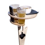 Table a vin pliante portable en plein air, piquet rond en bois, porte fromage, mobilier de bureau facile ... Table a vin pliante portable en plein air, piquet rond en bois, porte fromage, mobilier de bureau facile ...