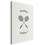 Tableau toile de dcoration impression sur toile jeux olympiques de paris motif raquettes de badminton ...