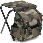 Tabouret de pche respirant oxford grill, equipement de camping avec sac a dos, chaise pliable rsistante ...