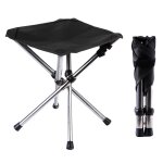 Tabouret trpied portable, chaise pliante avec etui de transport, pour camping en plein air, chasse, ...