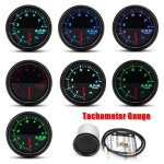 Tachometer 2 ''52mm 7 couleur jauge de led voiture m�canique boost psi / bar presse a huile temp�rature ...