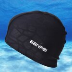 Taille unique elastique bonnet de bain tissu imperm�able prot�ger les oreilles cheveux longs sport natation ...