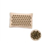 Tapis d'acupression en fiber de coco, coussin de massage sensi, coussin a aiguilles de yoga shakti, applicateu ...