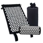 Tapis d'acupression et oreiller pour le soulagement de la douleur au dos / au cou et la relaxation musculaire, ...