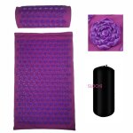 Tapis d'acupression avec picots pour massage, yoga, soulage le stress, les douleurs de dos et de corps, ...