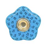 Tapis antidrapant pour violoncelle, fleur de pche bleue, coussin antidrapant pour la pratique du jeu ...