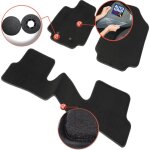 Tapis auto / voiture - sur mesure pour renault clio 3 (de 05 / 2005 a 05 / 2015) - 3 pi�ces - gamme luxe ...