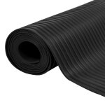 Tapis en caoutchouc antidrapant 1, 5x4 m 3 mm nervure large