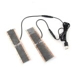 Tapis chauffant usb en fiber de carbone, coussin chauffant pour les mains et les pieds, pour le ski d'hiver ...