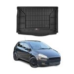 Tapis de coffre pour fiat punto 2006 - 2009 tpe noir