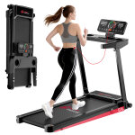 Tapis de course pliable inclinable 5%, tapis de marche inclinable 12km / h tapis de marche avec surveillance ...