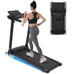 Tapis de course pliable - tapis de marche avec capteurs de fr�quence cardiaque - moteur 3 - 0 ps pente ...