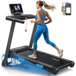 Tapis de course pliable merach, inclinaison electrique 15%, vitesse 0. 8 - 12km / h, moteur 1. 25chp, ... Tapis de course pliable merach, inclinaison electrique 15%, vitesse 0. 8 - 12km / h, moteur 1. 25chp, ...