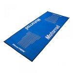 Tapis environnemental biketek garage mat motorrad bleu blanc pour moto bmw neuf