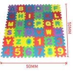 Tapis de jeu en mousse eva pour enfants, 36 pices / ensemble, 50x50cm, motifs d'animaux, puzzle, yoga, ...