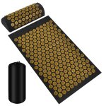 Tapis de massage en relief, relaxation musculaire apr�s l'entra�nement de yoga avec sac de transport ...