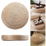 Tapis rond en herbe beige fait main - ecologique, confortable, parfait pour le yoga, la méditation et ... Tapis rond en herbe beige fait main - ecologique, confortable, parfait pour le yoga, la méditation et ...