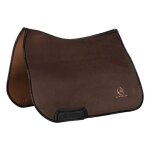 Tapis de selle pour cheval carr� acavallo louvre tu mixte marron