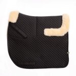 Tapis de selle pour cheval en cuir kavalkade mixte mixte noir