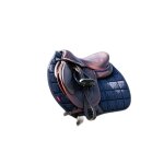 Tapis de selle pour cheval lemieux eurojump self - cool 3d l mixte bleu