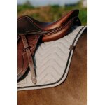 Tapis de selle equithème chevron - couleur : gris, taille : cheval Tapis de selle equithème chevron - couleur : gris, taille : cheval