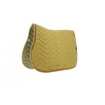 Tapis de selle equithème chevron - couleur : moutarde, taille : cheval Tapis de selle equithème chevron - couleur : moutarde, taille : cheval