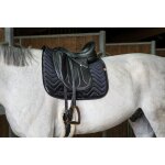 Tapis de selle equithème glossy - couleur : noir, taille : cheval - dressage Tapis de selle equithème glossy - couleur : noir, taille : cheval - dressage