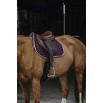 Tapis de selle equithème orion - couleur : prune , taille : cheval Tapis de selle equithème orion - couleur : prune , taille : cheval