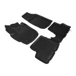Tapis de sol en caoutchouc 3d exclusive compatible avec dacia duster 2014 - 2017 4pcs