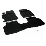 Tapis de sol en caoutchouc 3d exclusive compatible avec mazda 6 2002 - 2012 noir 4 pcs