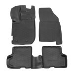 Tapis de sol en caoutchouc tpe toutes saisones pour dacia duster depuis 2018 4 wd 4 ks, noir, antidrapant, ...