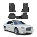 Tapis de sol pour chrysler 300c 2004 - 2012 en caoutchouc tpe 3d noir 4pcs Tapis de sol pour chrysler 300c 2004 - 2012 en caoutchouc tpe 3d noir 4pcs