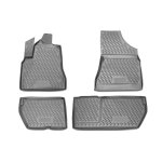 Tapis de sol pour citroen berlingo 2008 - 2018 en caoutchouc tpe 3d gris 4pcs