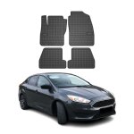 Tapis de sol pour ford focus mk3 2011 - 2018 caoutchouc noir Tapis de sol pour ford focus mk3 2011 - 2018 caoutchouc noir