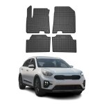 Tapis de sol pour kia e - niro 2018 - 2022 caoutchouc noir